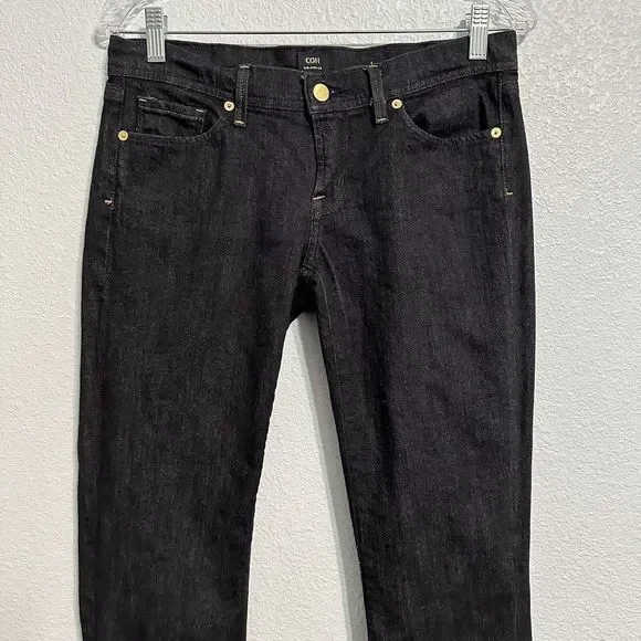 Citizen Of Humanity Ingrid Stretch Low Waist Flare Blue Jeans Size 28 Stay Gold - Picture 2 of 16